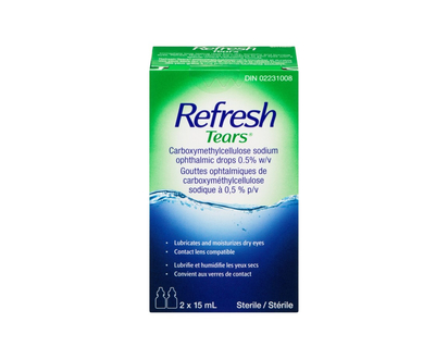 Refresh Tears Lubricant Eye Drops - 2x15ml