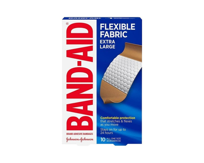 BAND-AID Flexible Fabric Bandages - Extra Large - 10's
