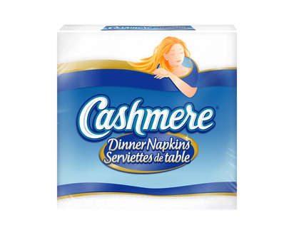 Cashmere Dinner Napkins - White - 8 x 50's