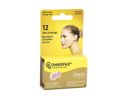 Ohropax Wax Ear Plugs - 12 Pack