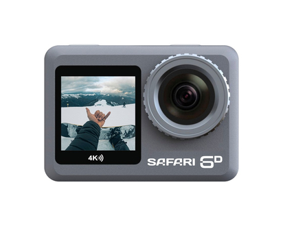 Safari 6D Dual Screen Real 4K Action Camera Kit