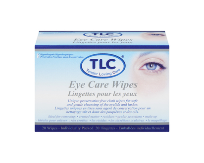 TLC Adults Eye Care Wipes - 20s
