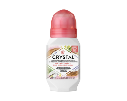 Crystal Body Roll-On Deodorant - Coconut & Vanilla - 60ml