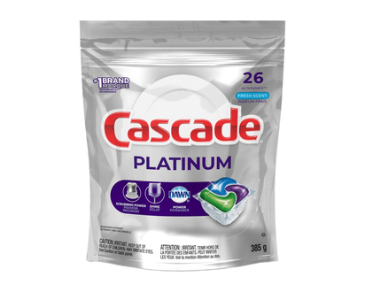 Cascade Platinum Action Pacs Fresh Dishwasher Detergent - 26s