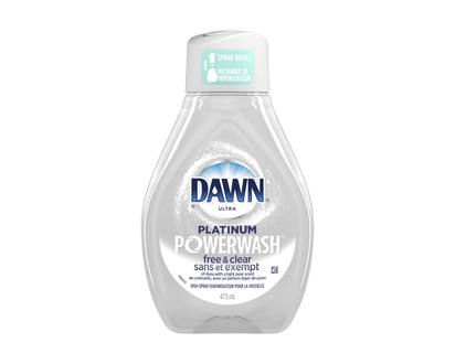 Dawn Ultra Platinum Powerwash Dishwashing Liquid - Free and Clear - 385g