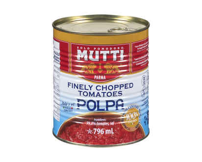 Mutti Parma Polpa Finely Chopped Tomatoes 100% Italian - 796ml