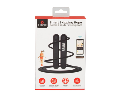 Emrge Smart Skipping Rope - Black