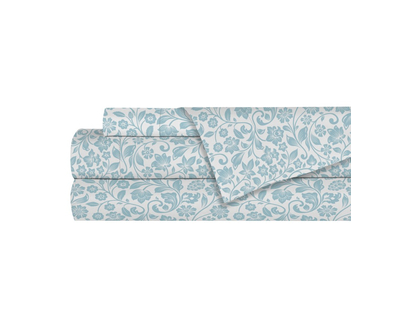Boutique Double Microfibre Sheet - Grey Check