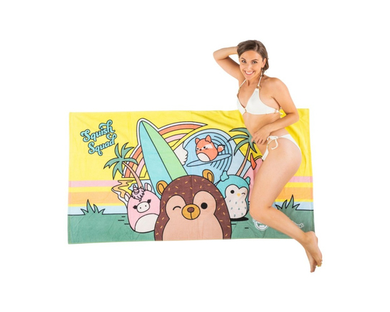 Squishmallows Squish Squad Beach Towel