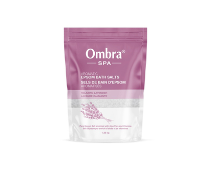 Ombra SPA Aromatic Epsom Bath Salts - Relaxing Lavender - 1.36kg