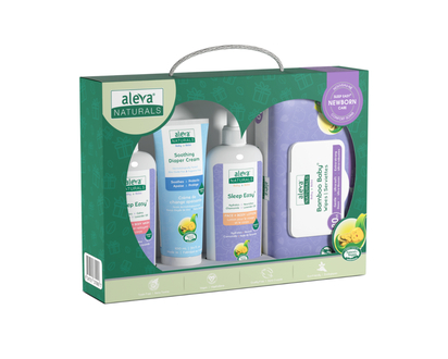 Aleva Naturals Newborn Sleep Easy Care Gift Set - 4 piece