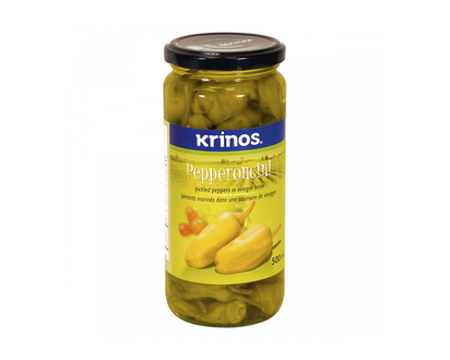 Krinos Pepperoncini Pickled Peppers - 500ml