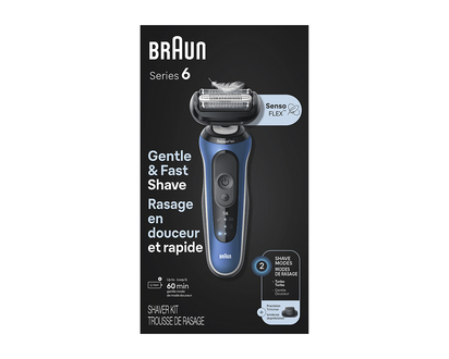 Braun Series 6 Electric Shaver - Blue - 6120S