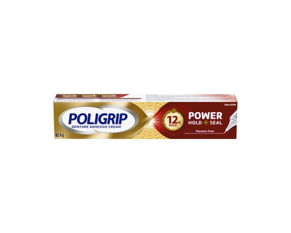 POLIGRIP Power Hold+Seal Denture Adhesive Cream - 62.4g