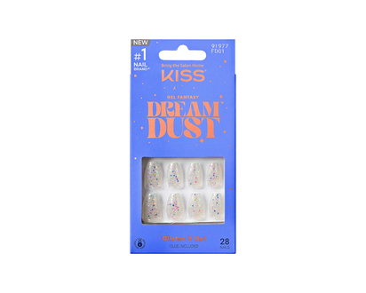 Kiss gel FANTASY Dreamdust Nail Set - Mood Dust - 28s