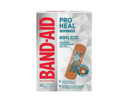 BAND-AID Pro Heal Adhesive Bandages - Regular - 10's