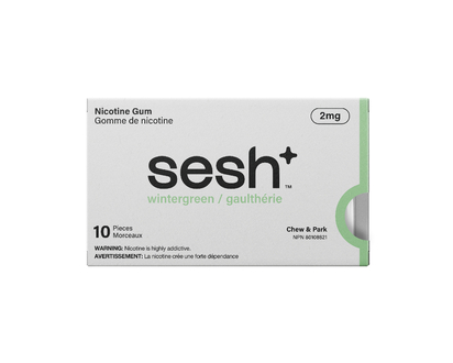 Sesh+ Nicotine Gum - Wintergreen - 2mg - 10's