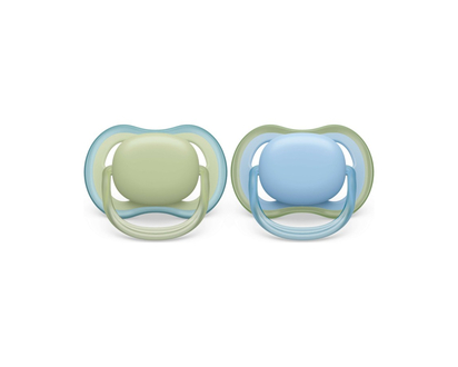 Philips Avent Ultra Air Pacifier Set - 0-6 Months - Pastel Green / Celestial Blue - 2 pack