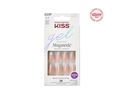 Kiss gel FANTASY Magnetic Sculpted Nail Set - Medium - Almond - North Coast - 28's