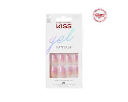 Kiss gel FANTASY False Nails Kit - Medium - Coffin - Winter Sparks - 28's