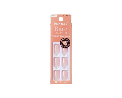 ImPRESS Bare but Better Color False Nails Kit - Medium - Almond - Serenity - 30's