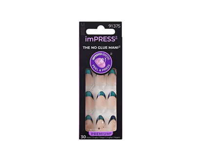 ImPRESS Press-on Manicure Premium False Nails Kit - Medium - Almond - Visions - 30's