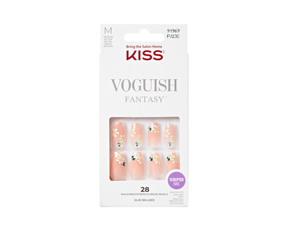 KISS VOGUISH Fantasy False Nails Kit - Medium - Coffin - 4 Wheel Drive - 28's