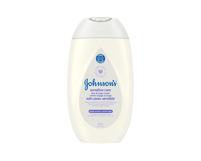 Johnson's Sensitive Care Face and Body Cream - 400ml