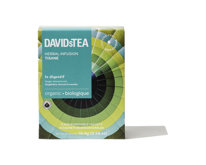 DAVIDsTEA Herbal Infusion Tisane - Le Digestif - 12's