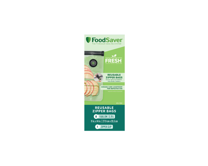 FoodSaver Reusable Gallon Vacuum Zipper Bag - 8s