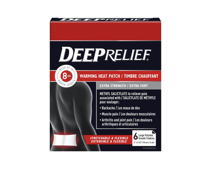 Deep Relief Extra Strength Warming Heat Pain Relief Patch - 6s