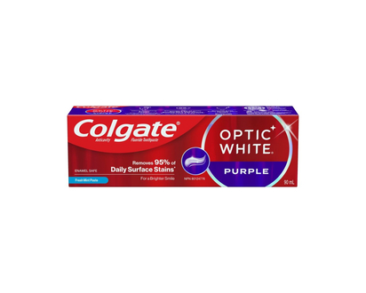 Colgate Optic White Purple Toothpaste - Fresh Mint - 90ml