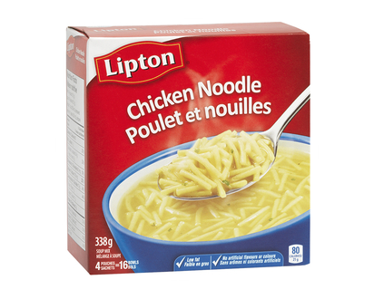 Knorr Lipton Chicken Noodle Soup Mix - 4 pack/338g
