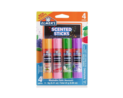 Elmer's Scented Tropical Mix Small Glue Sticks - 4 x 6g