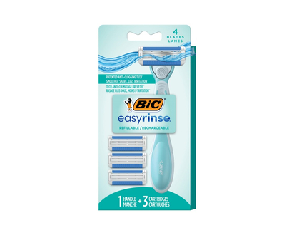 BIC easyrinse Women's Refillable Razor - 4 blades - 4's