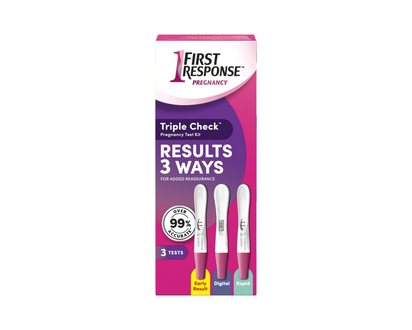 First Response Triple Check Pregnancy Test Kit - 3 Tests