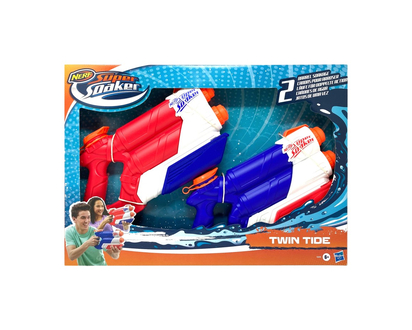 Nerf Super Soaker Twin Tide - 2 pack - 16 x 22.5 x 2.5 Inches