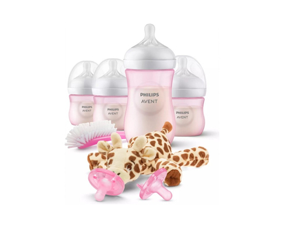 Philips Avent Natural Response Baby Bottle and Pacifier Set - Pink