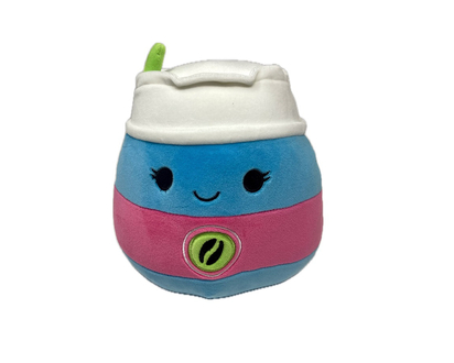 Squishmallows Stuffed Neon Junk Food Plush Toy - Blue Latte - 8 Inch