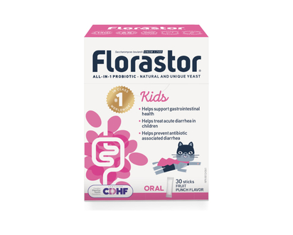 Florastor Kids Probiotic Sticks - Fruit Punch - 30's