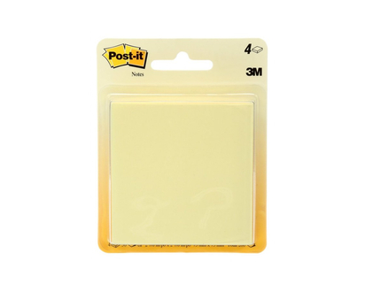 Post-it 5400A Notes - Canary Yellow - 4 x 50 sheets