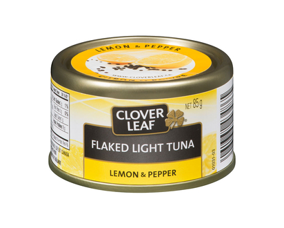 Clover Leaf Flaked Light Tuna - Lemon & Pepper - 85g