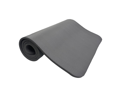 Danskin Nitrile Butadiene Rubber Yoga Mat With Strap - Dark Grey - 12mm