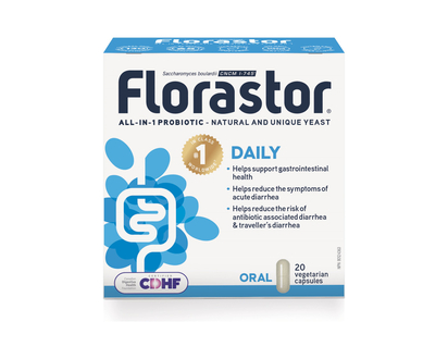 Florastor Daily Probiotic Vegetarian Capsules - 20's