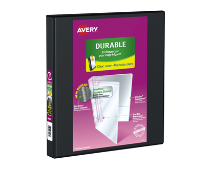AVERY DURABLE VIEW BINDER in Black