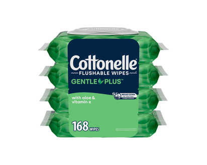 Cottonelle GentlePlus Cleaning Wipes - 4 x 42's