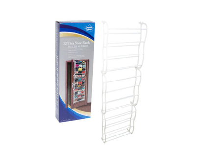 Over the Door Shoe Rack - 12 Tier - 36 pair
