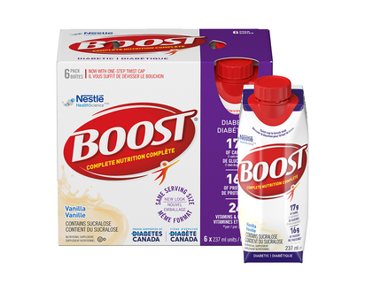 BOOST Diabetic Nutritional Supplement - Vanilla - 6x237ml