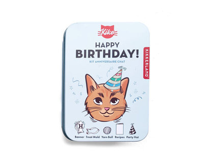 Kikkerland Happy Birthday Kit Anniversaire Chat