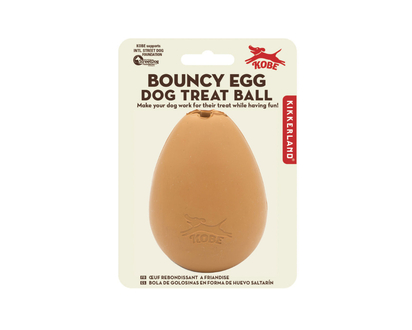 Kikkerland Bouncy Egg Dog Treat Ball